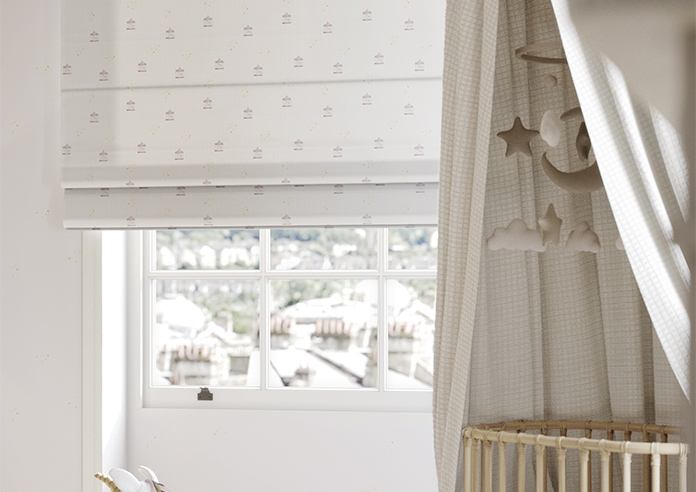 Merrily, Merry Small Violet - Roman Blind - Image 5